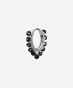 Maria Tash 18ct 8mm Black Diamond Coronet Hoop Earring