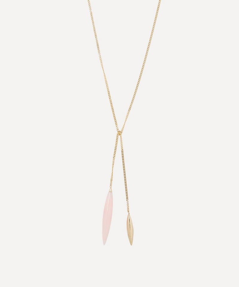 Atelier VM 18ct Gold Close To Me Rose Opal Necklace