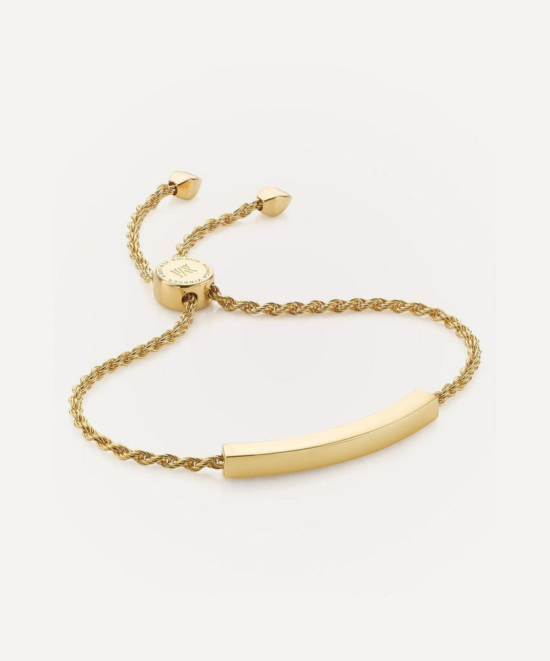 Monica Vinader Gold Plated Vermeil Silver Linear Chain Bracelet