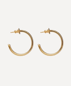 Monica Vinader Gold Plated Vermeil Silver Fiji Large Hoop Earrings