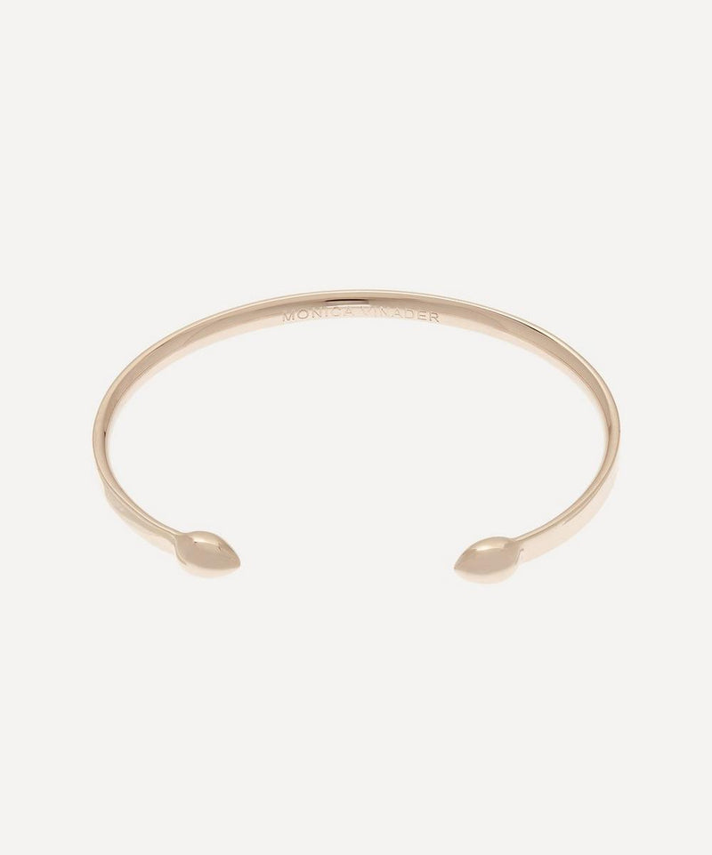 Monica Vinader Rose Gold Plated Vermeil Silver Fiji Cuff Bracelet