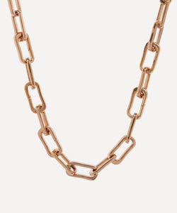 Monica Vinader Rose Gold Plated Vermeil Silver Alta Capture Charm Necklace