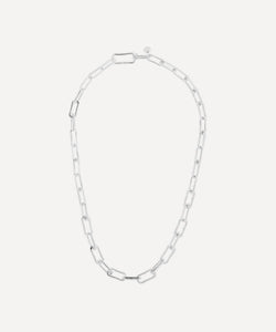 Monica Vinader Silver Alta Capture Charm Necklace