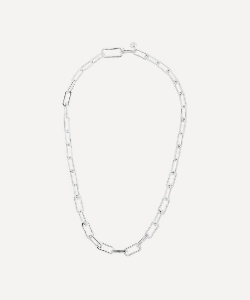 Monica Vinader Silver Alta Capture Charm Necklace