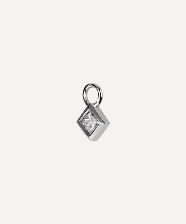 Maria Tash 18ct 3mm Princess Diamond Charm