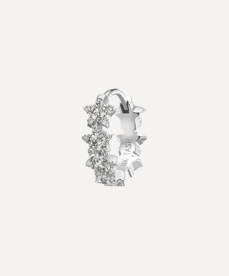 Maria Tash 18ct 8mm Diamond Constellation Eternity Hoop Earring