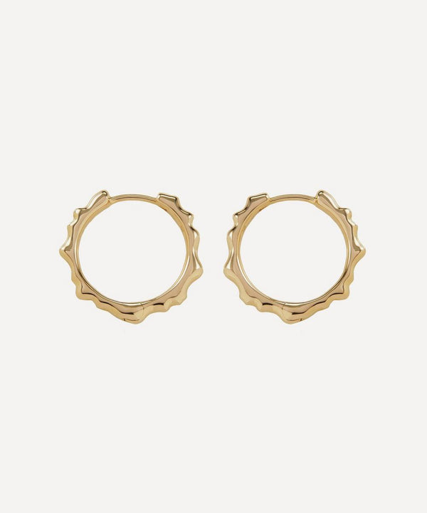 Monica Vinader Gold Plated Vermeil Silver Siren Muse Small Hoop Earrings