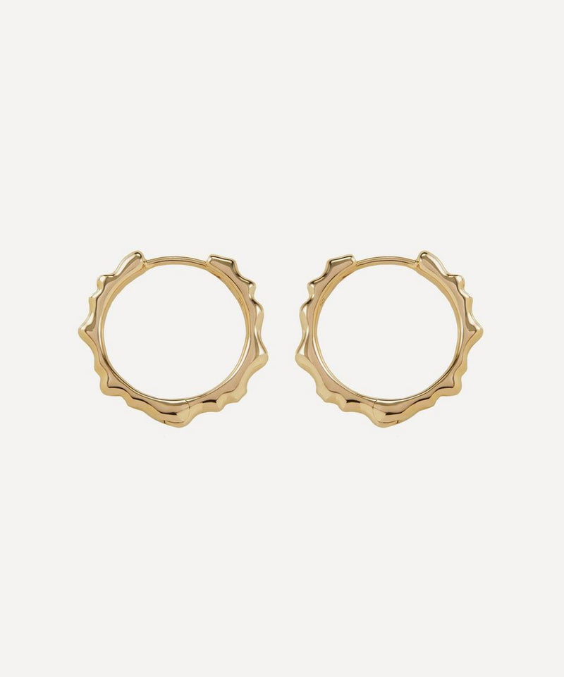 Monica Vinader Gold Plated Vermeil Silver Siren Muse Small Hoop Earrings