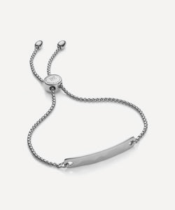 Monica Vinader Silver Havana Mini Chain Friendship Bracelet