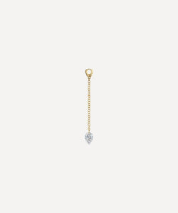 Maria Tash 18ct 20mm Pendulum Charm with Pear Diamond