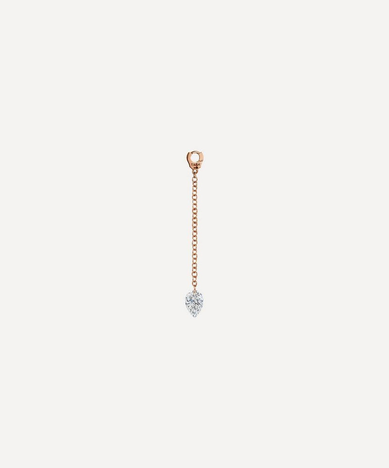 Maria Tash 18ct 20mm Pendulum Charm with Pear Diamond