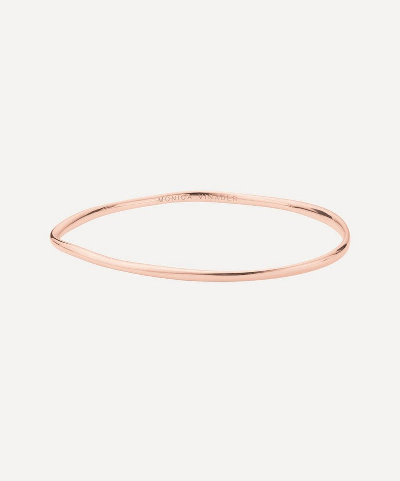 Monica Vinader Rose Gold Plated Vermeil Silver Nura Reef Large Bangle