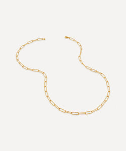 Monica Vinader 18ct Gold Plated Vermeil Silver 18' Alta Textured Chain Necklace