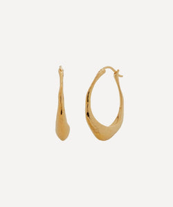 Monica Vinader Gold Plated Vermeil Silver Deia Hoop Earrings