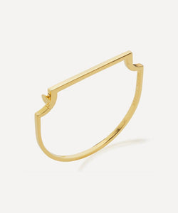 Monica Vinader Gold Plated Vermeil Silver Signature Skinny Bangle