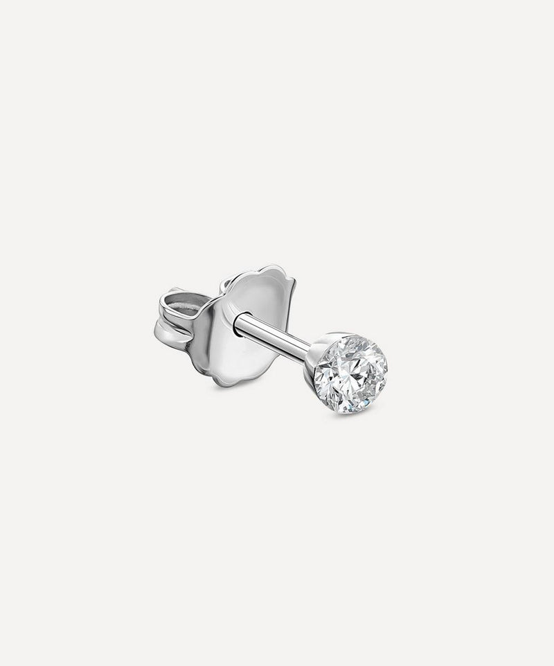 Maria Tash 2mm Invisible Set Diamond Stud Earring