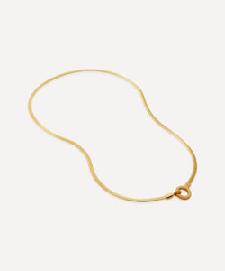 Monica Vinader 18ct Gold Plated Vermeil Silver Snake Chain Necklace