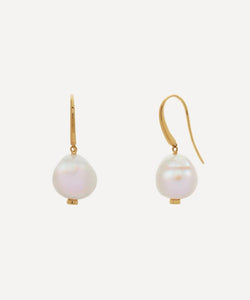 Monica Vinader 18ct Gold Plated Vermeil Silver Nura Pearl Drop Earrings