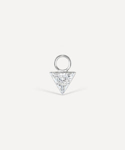 Maria Tash 18ct 4mm Invisible Set Triangle Diamond Charm