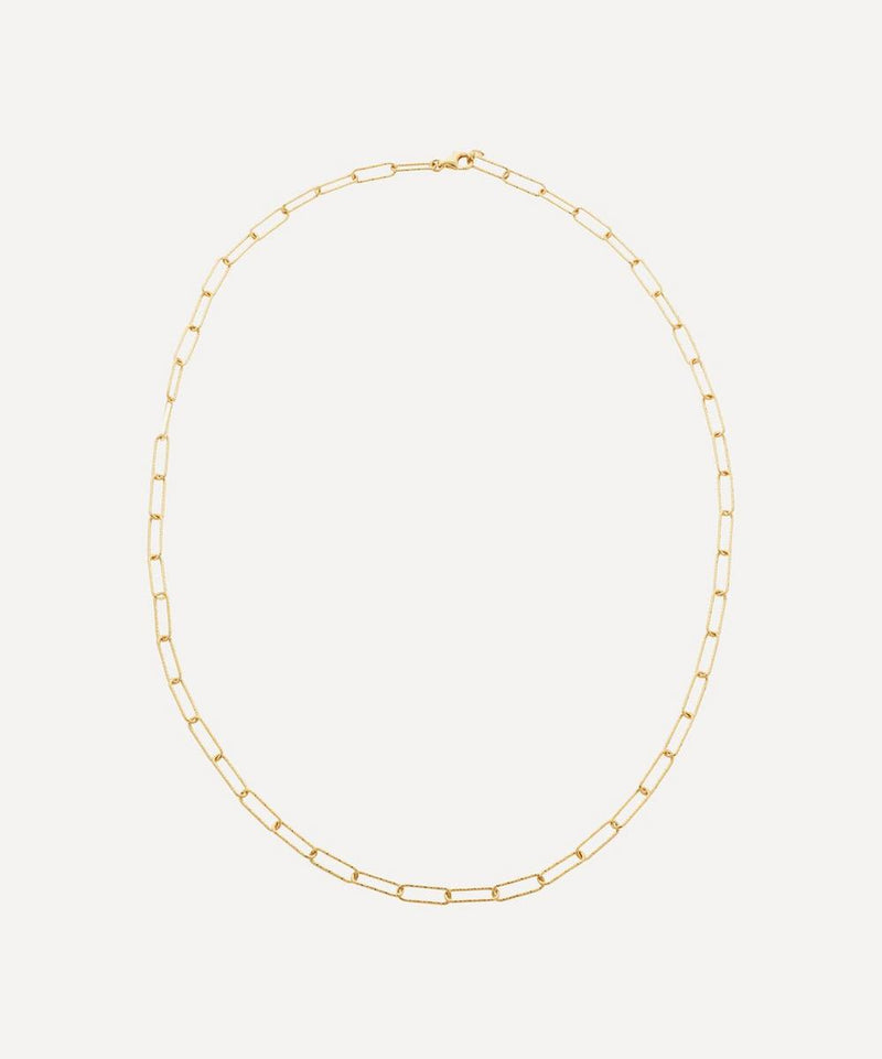 Monica Vinader 18ct Gold Plated Vermeil Silver 24' Alta Textured Chain Necklace