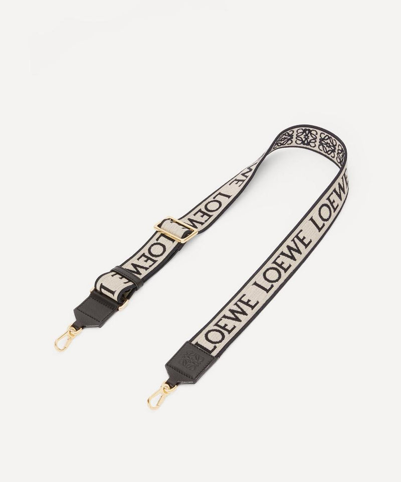 Loewe Anagram Jacquard and Calfskin Strap