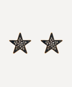 Kirstie Le Marque 9ct Gold-Plated Diamond Chunky Star Stud Earrings