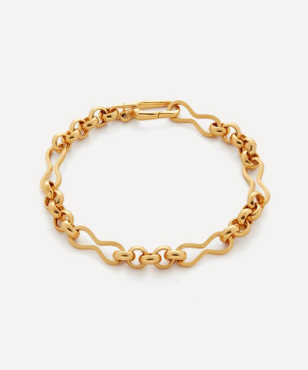 Monica Vinader 18ct Gold Plated Vermeil Silver Heritage Link Chain Bracelet