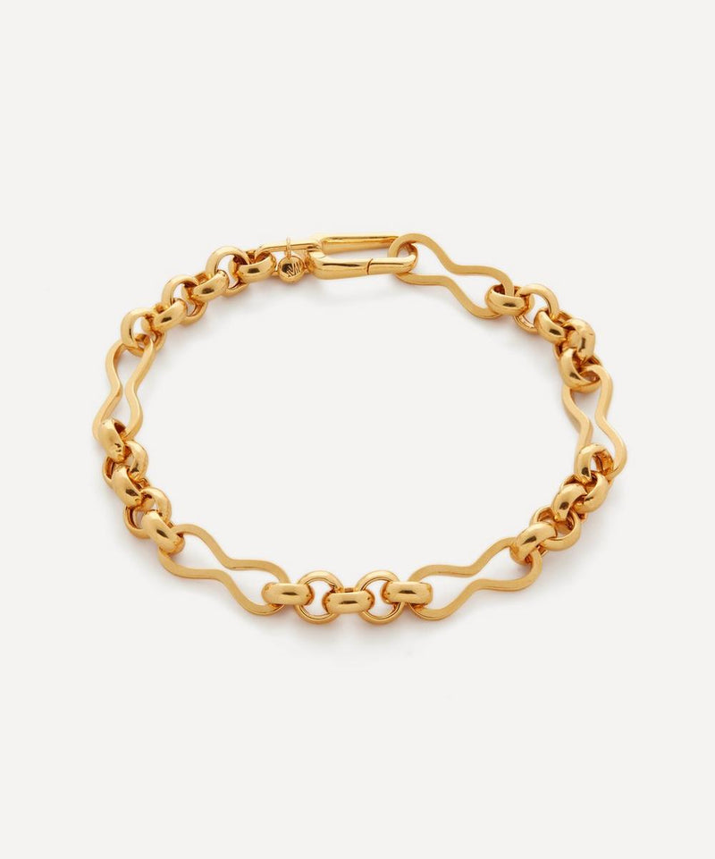 Monica Vinader 18ct Gold Plated Vermeil Silver Heritage Link Chain Bracelet