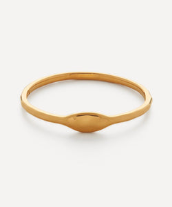 Monica Vinader 18ct Gold Plated Vermeil Silver Siren Muse Mini Band Ring