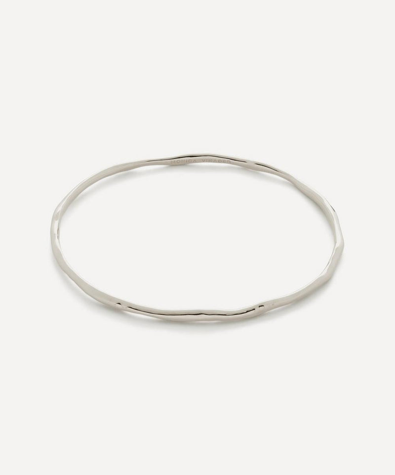 Monica Vinader Sterling Silver Siren Muse Bangle Bracelet