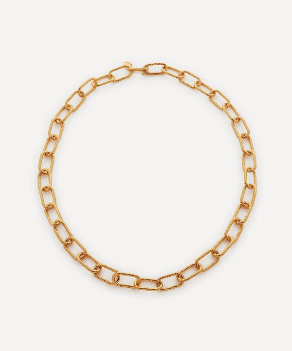 Monica Vinader 18ct Gold-Plated Vermeil Silver Alta Textured Chunky Chain Necklace