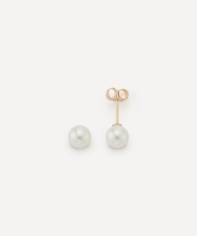 Mateo 14ct Gold 6mm Pearl Stud Earrings