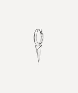 Maria Tash 14ct 8mm Faceted Single Long Spike Hoop Earring