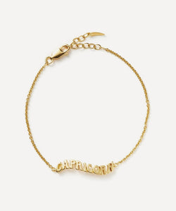 Missoma 18ct Gold-Plated Vermeil Silver Capricorn Zodiac Pendant Bracelet