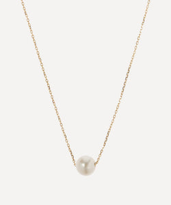 Mateo 14ct Gold Suspended Pearl Necklace