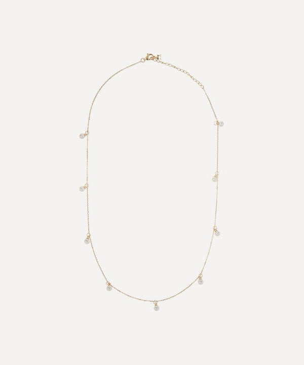 Mateo 14ct Gold Delicate Pearl Necklace