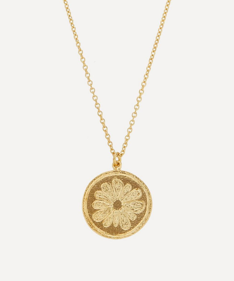 Alex Monroe 22ct Gold-Plated Grapefruit Slice Pendant Necklace