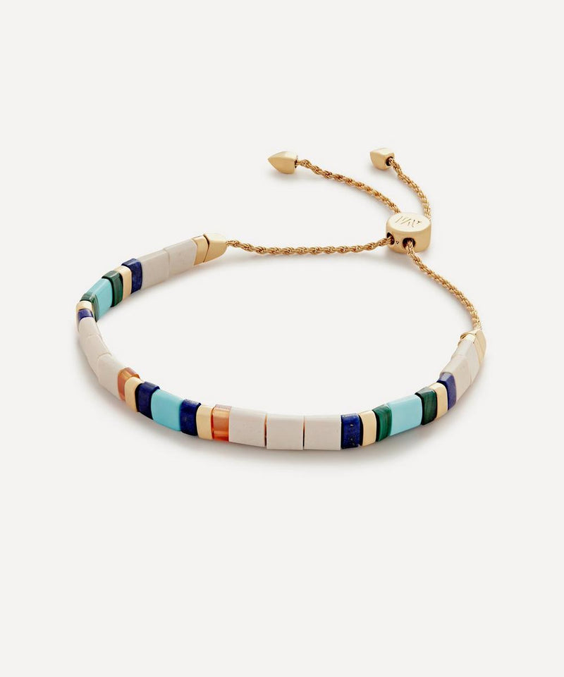 Monica Vinader 18ct Gold-Plated Vermeil Silver Delphi Gemstone Bracelet