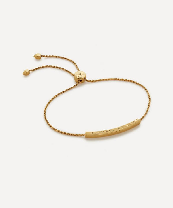 Monica Vinader 18ct Gold-Plated Vermeil Silver Linear Friendship Chain Bracelet