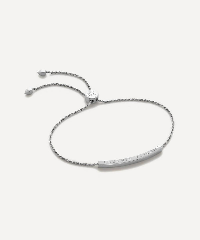 Monica Vinader Sterling Silver Linear Friendship Chain Bracelet