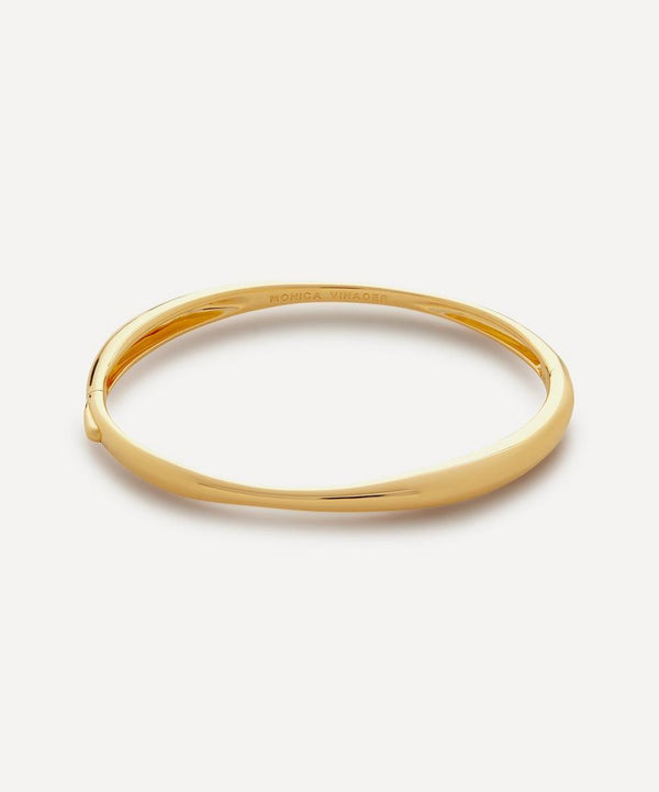 Monica Vinader 18ct Gold-Plated Vermeil Silver Nura Reef Thin Bangle