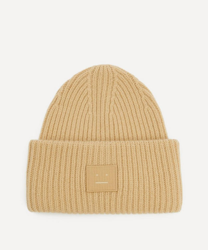 Acne Studios Face Logo Beanie Hat