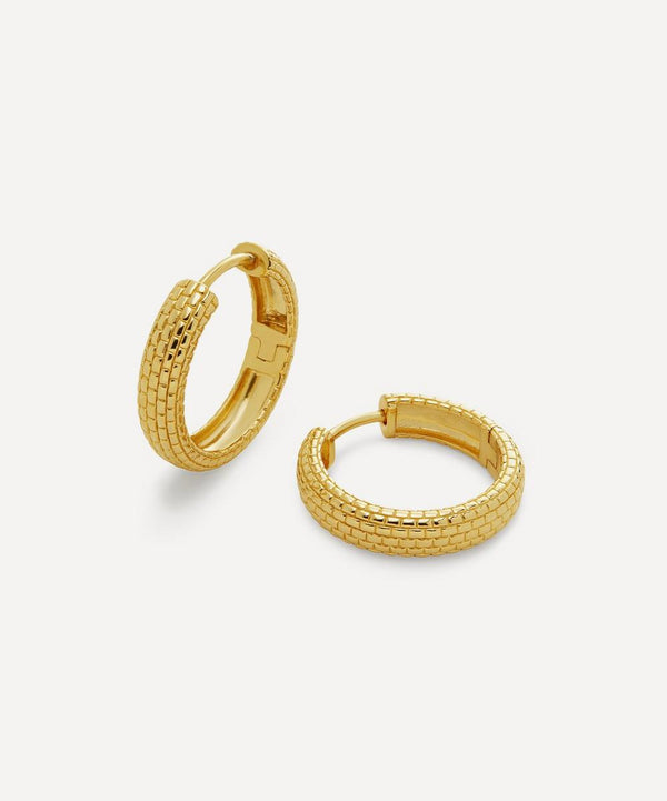 Monica Vinader 18ct Gold-Plated Vermeil Silver Heirloom Small Hoop Earrings