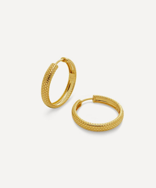 Monica Vinader 18ct Gold-Plated Vermeil Silver Heirloom Medium Hoop Earrings