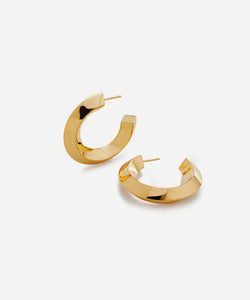 Monica Vinader 18ct Gold-Plated Vermeil Silver Power Large Hoop Earrings