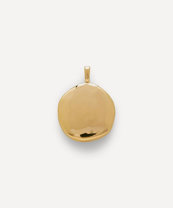 Monica Vinader 18ct Gold Plated Vermeil Silver Deia Pebble Locket