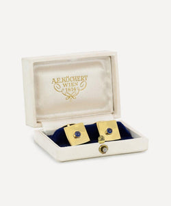 Kojis 18ct Gold Vintage Sapphire Cufflinks