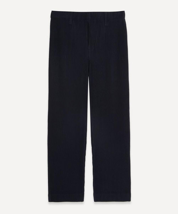 Homme Plisse Issey Miyake Pleated Straight Leg Trousers