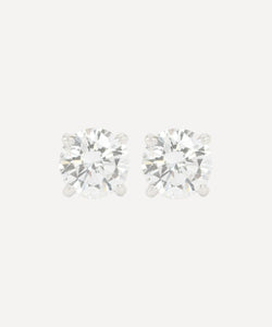 Kojis 18ct White Gold Classic Diamond Stud Earrings