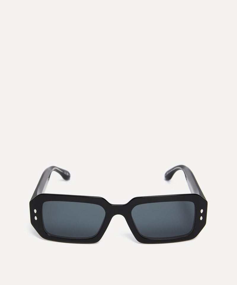 Isabel Marant Acetate Rectangle Black Sunglasses